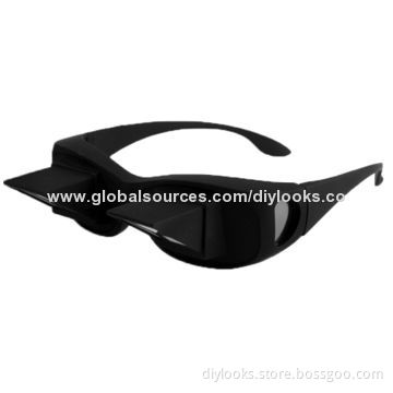 Horizontal Reading Glasses Bed Lie Down Periscope for Men, Sized 15 x 4.5cm